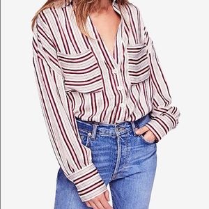 Free People 90s Mad About You striped shirt